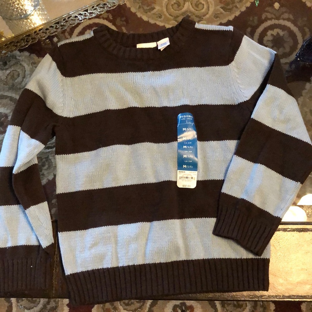 Kids Sonoma sweater brown and blue